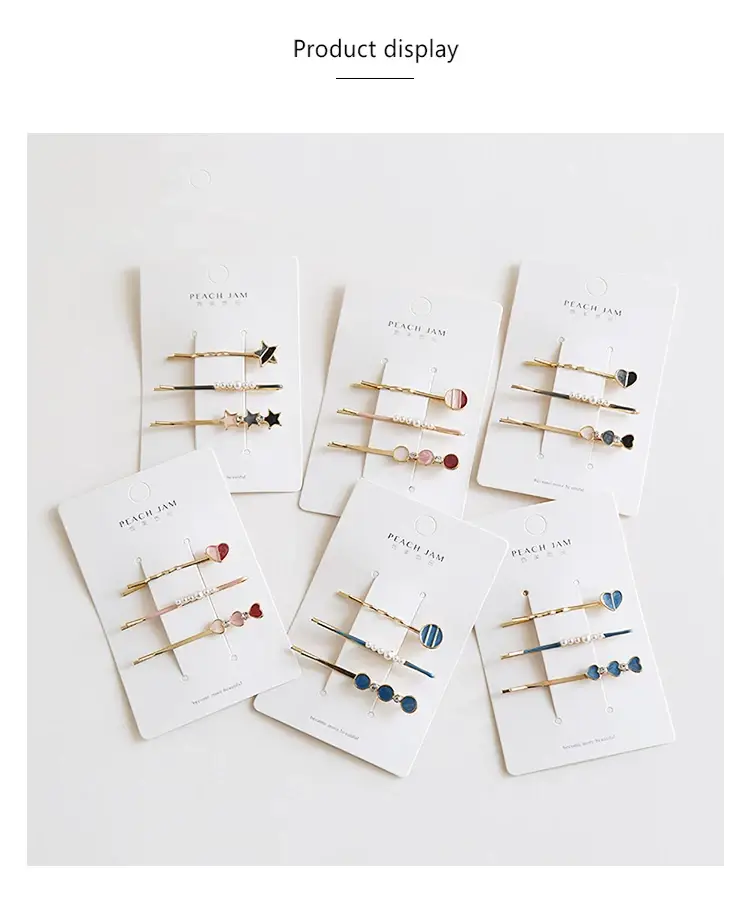 Japanese Style Geometric Heart Hairpins for Girls — feature 4