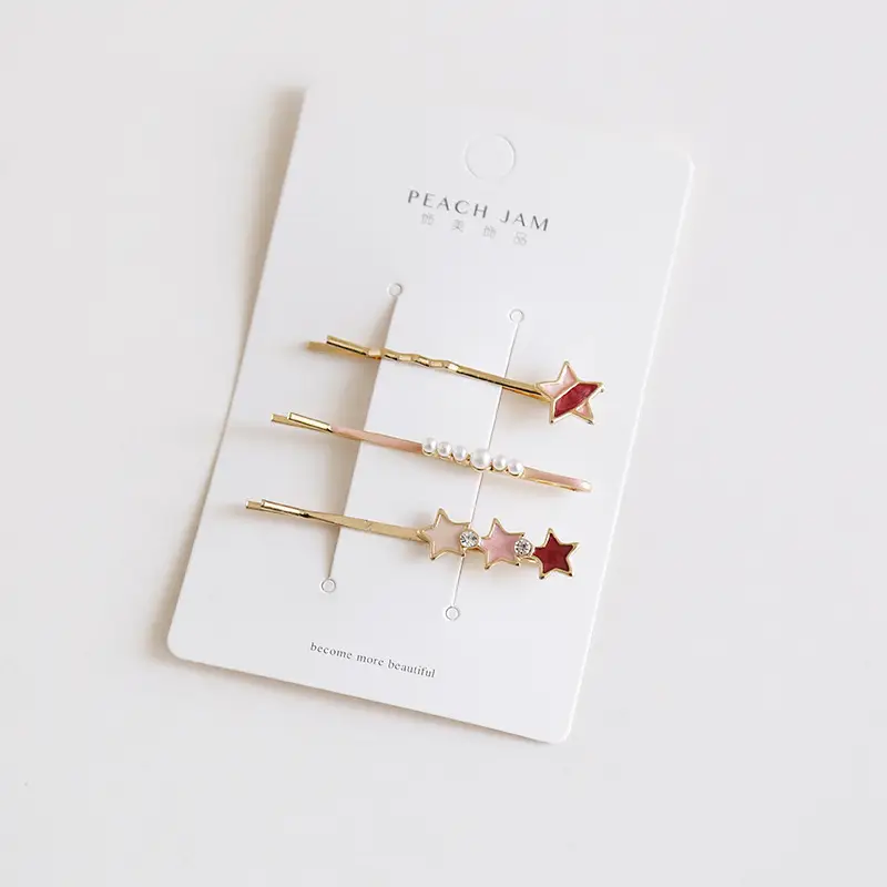 Japanese Style Geometric Heart Hairpins for Girls - Image 4