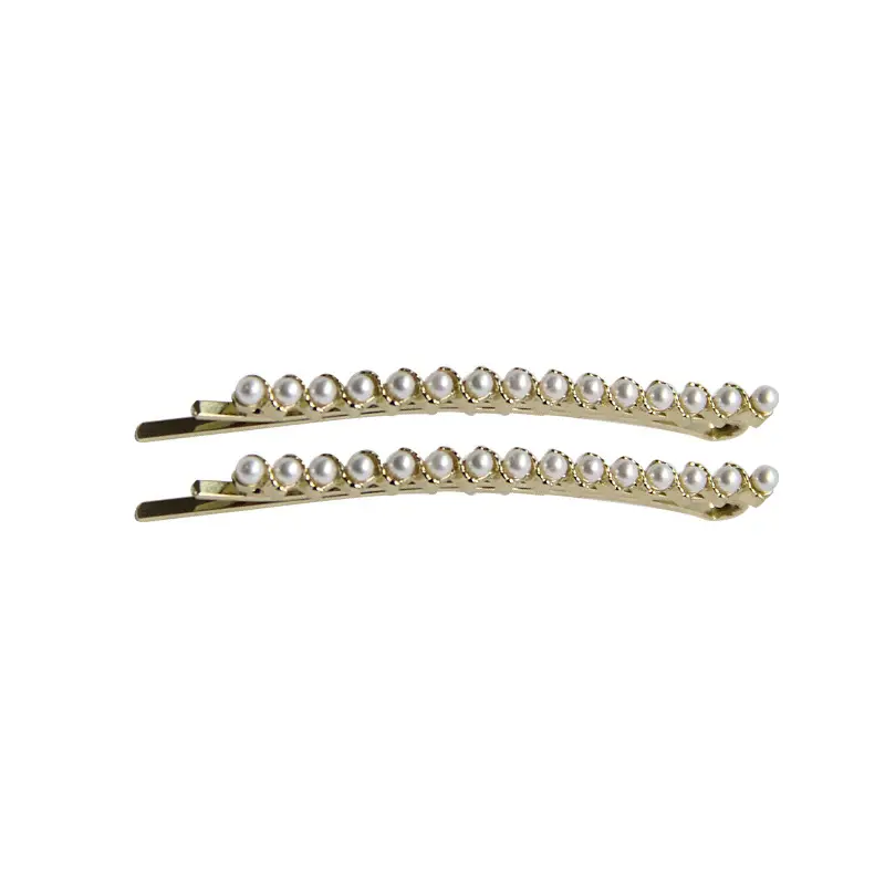 Pearl Hairpin Side Bangs Clip Elegant Pair - Image 21