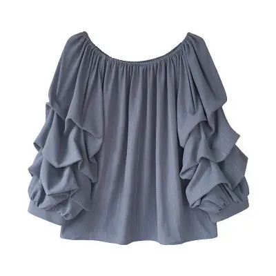 Summer Off-Shoulder Chiffon Shirt for Women - Image 8