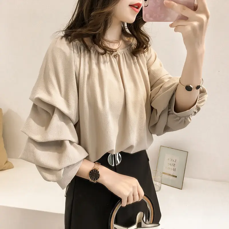 Summer Off-Shoulder Chiffon Shirt for Women - Image 2