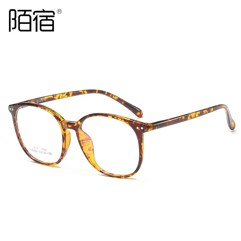 Men's Black Round Glasses Myopia Frame Flat Mirror - Image 8