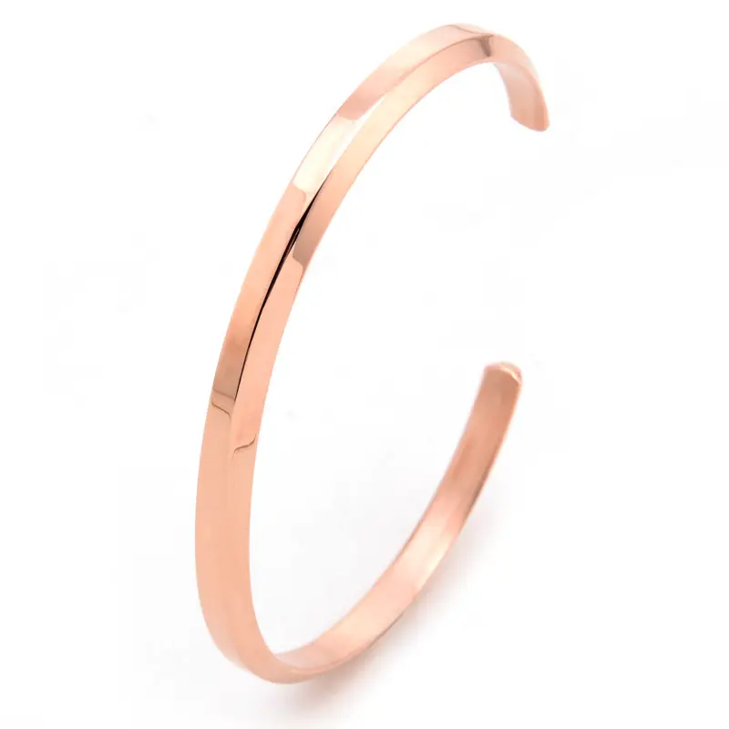 Stainless Steel Open C-Bracelet for Men Women - Image 3
