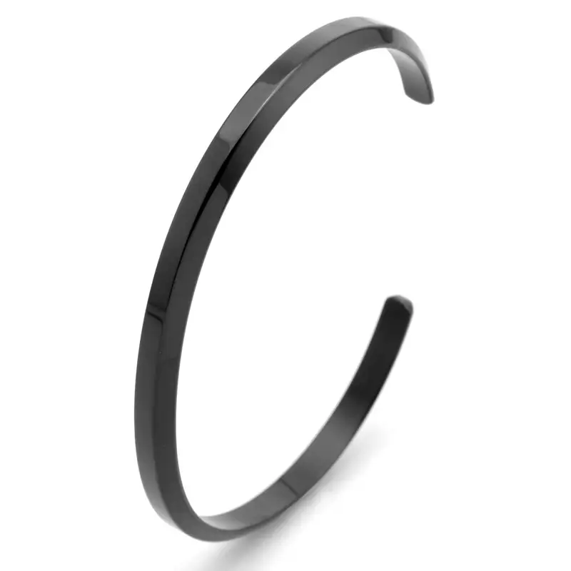 Stainless Steel Open C-Bracelet for Men Women - Image 6