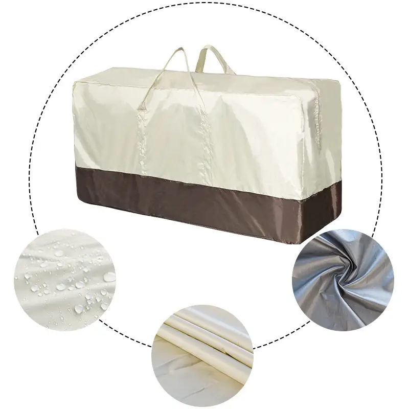Outdoor Storage Bag for Furniture Cushion Brown Cover - Image 4