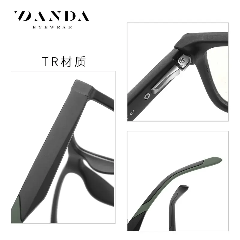 Anti-Blue Light Glasses Square Frame Men Women Spring Goggles - Image 7