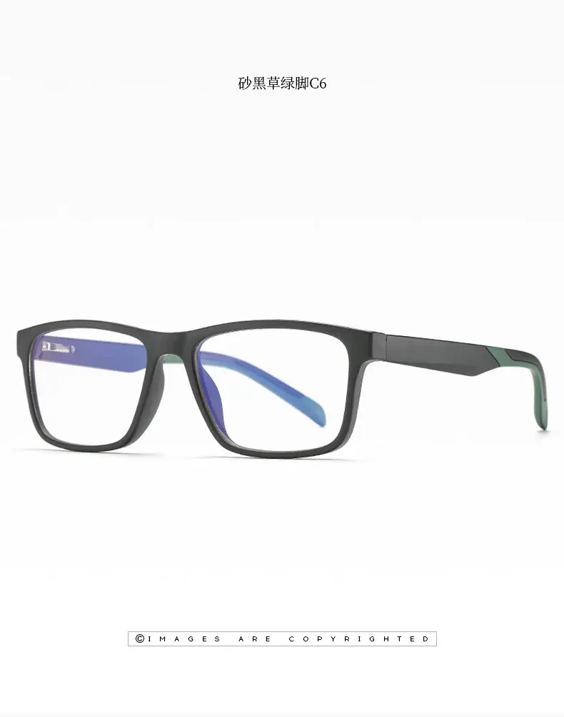 Anti-Blue Light Glasses Square Frame Men Women Spring Goggles — feature 14