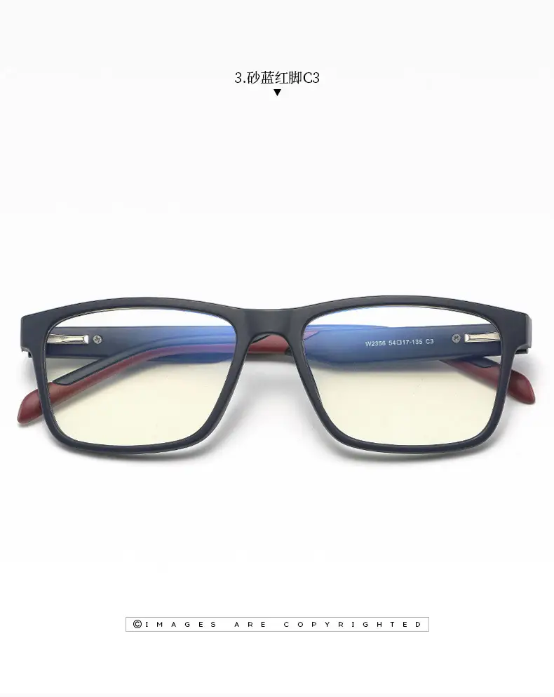 Anti-Blue Light Glasses Square Frame Men Women Spring Goggles — feature 15