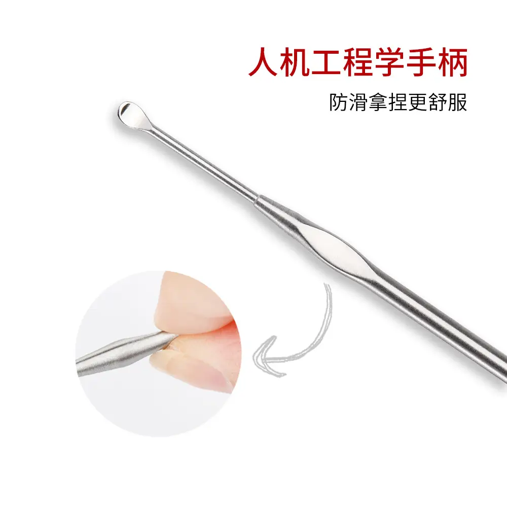 Stainless Steel Spiral Ear Massage Tool with Double Head - Image 3