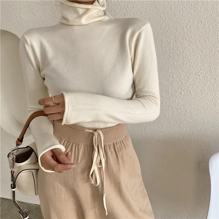 Women Grey Turtleneck Long Sleeve Western Wear 2022 - Image 9