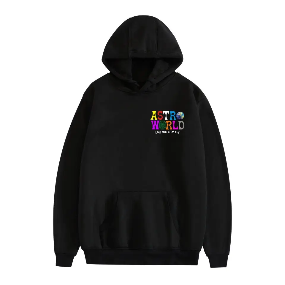 ASTRO WILD Black Hooded Vests for Men Women - Image 30