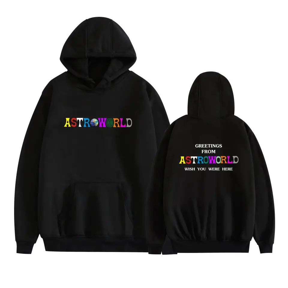 ASTRO WILD Black Hooded Vests for Men Women - Image 18