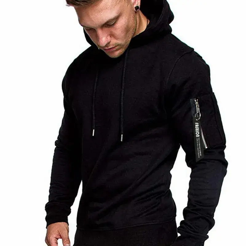 Men's Camo Hoodie Long Sleeve Sweatshirt 2019 - Image 5