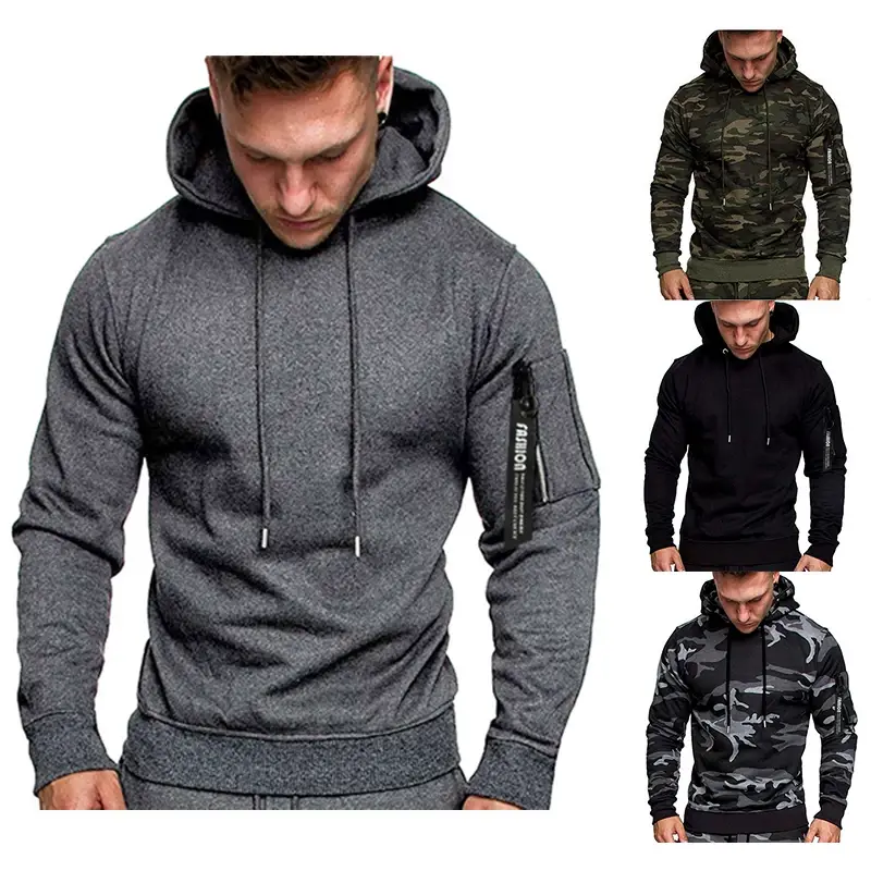 Men's Camo Hoodie Long Sleeve Sweatshirt 2019 — feature 3