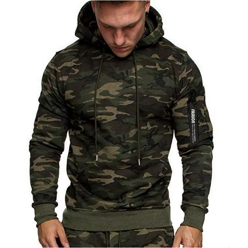 Men's Camo Hoodie Long Sleeve Sweatshirt 2019 — feature 9