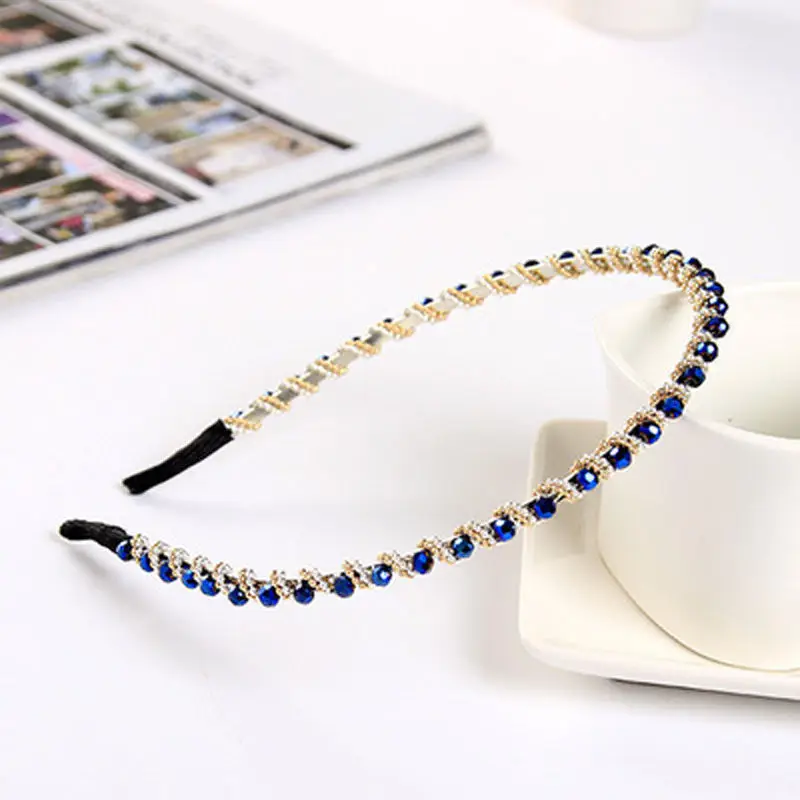 Crystal Blue Headband for Women & Girls - Image 16