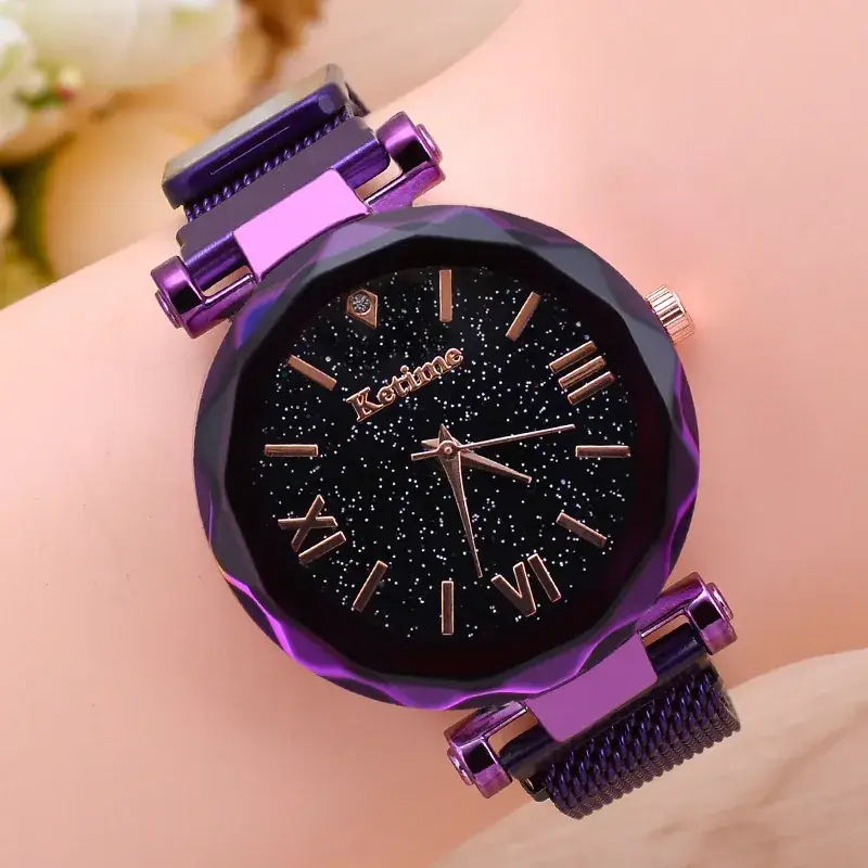 Blue Magnet Iron Quartz Ladies Watch with Star Face - Image 15