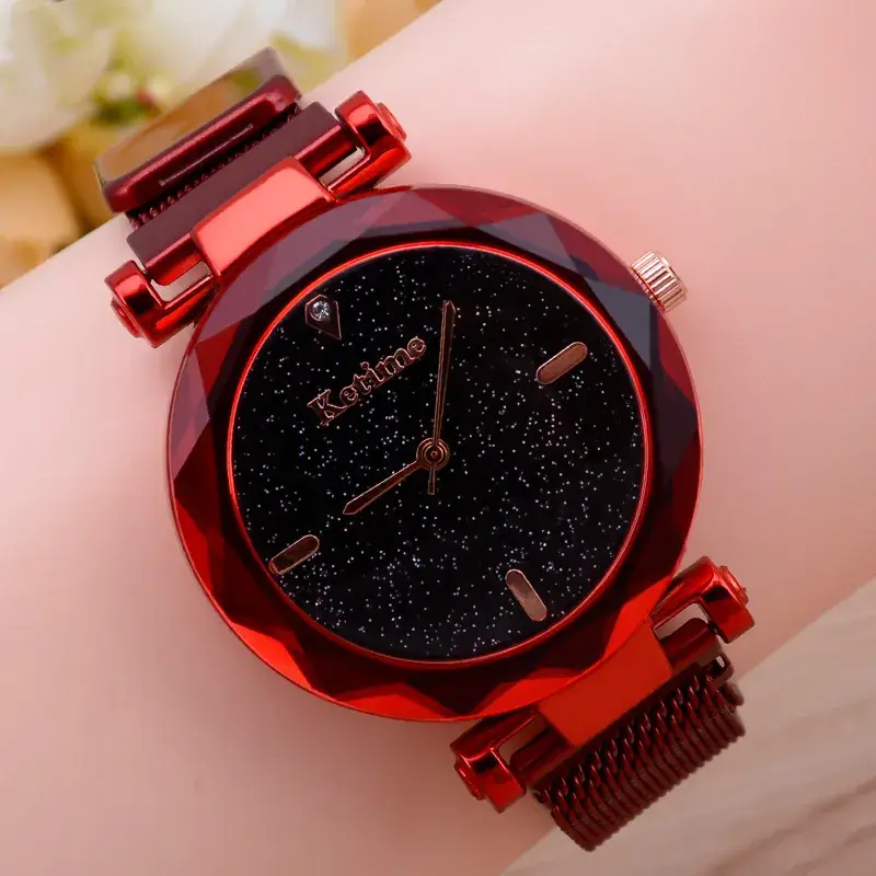 Blue Magnet Iron Quartz Ladies Watch with Star Face - Image 17
