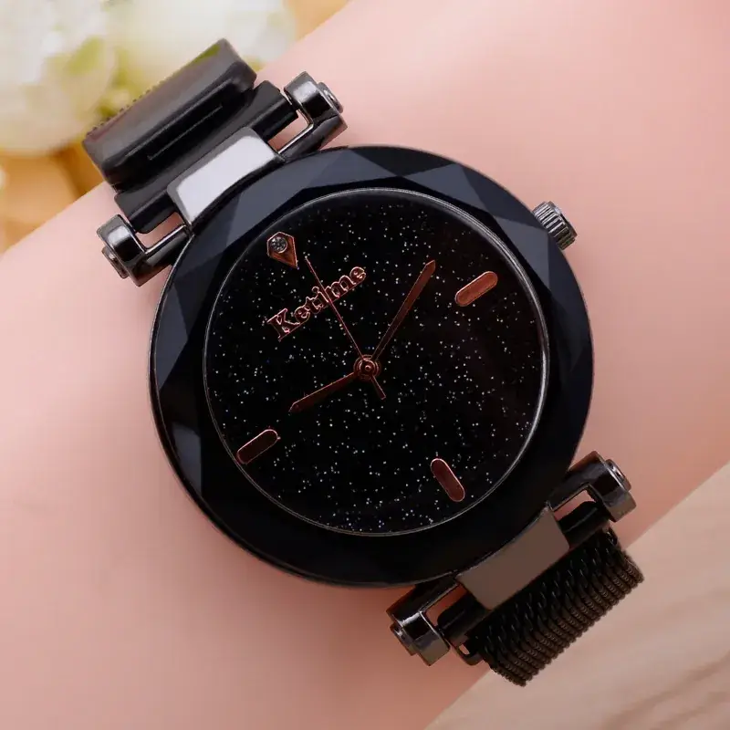 Blue Magnet Iron Quartz Ladies Watch with Star Face - Image 19