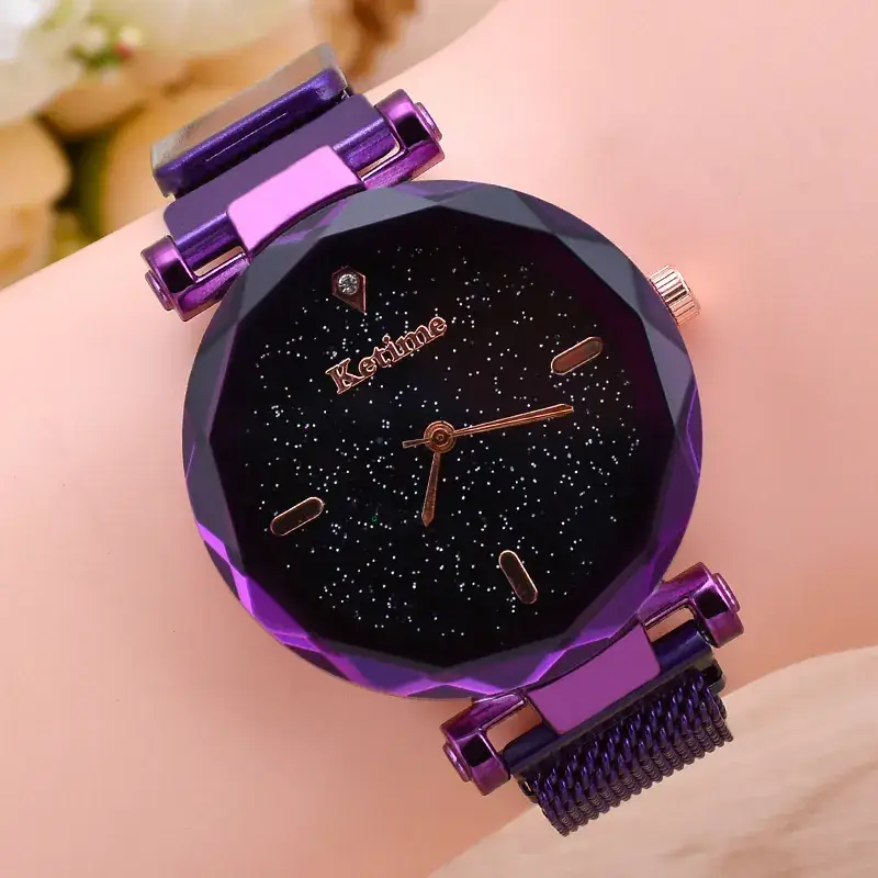 Blue Magnet Iron Quartz Ladies Watch with Star Face - Image 20