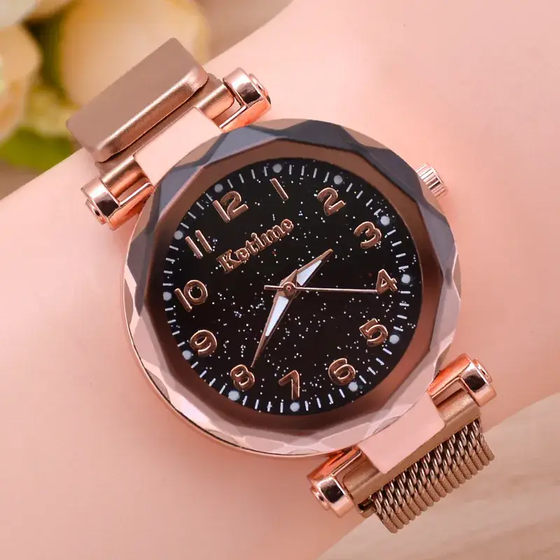 Blue Magnet Iron Quartz Ladies Watch with Star Face - Image 21