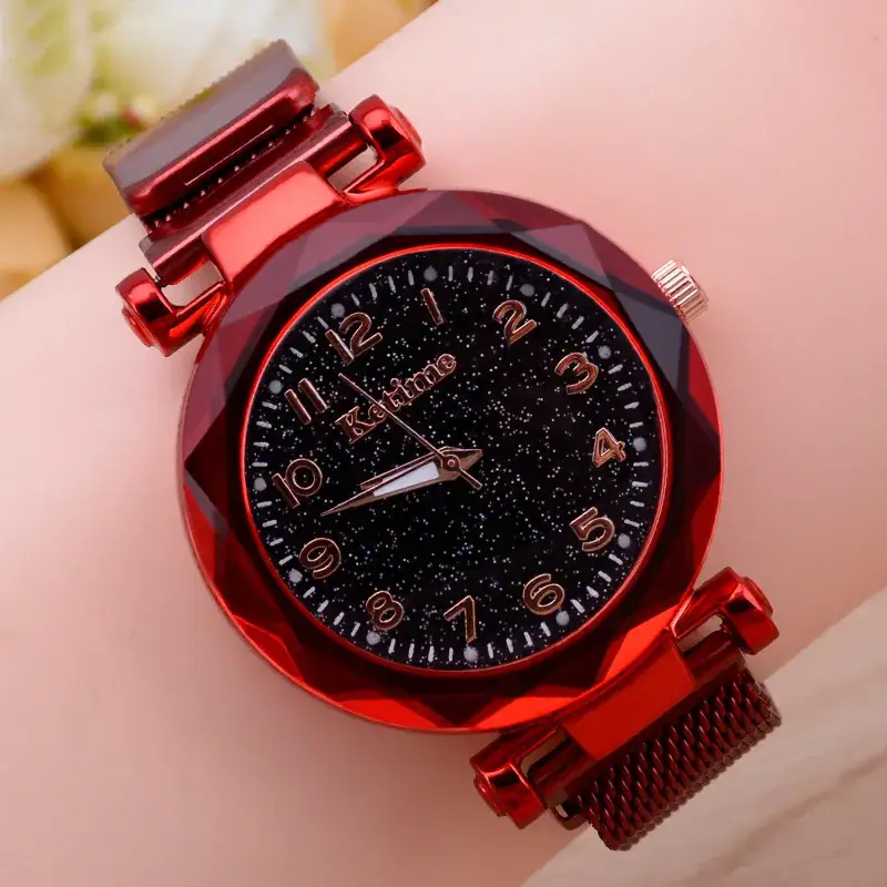 Blue Magnet Iron Quartz Ladies Watch with Star Face - Image 22