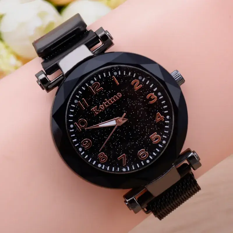 Blue Magnet Iron Quartz Ladies Watch with Star Face - Image 24