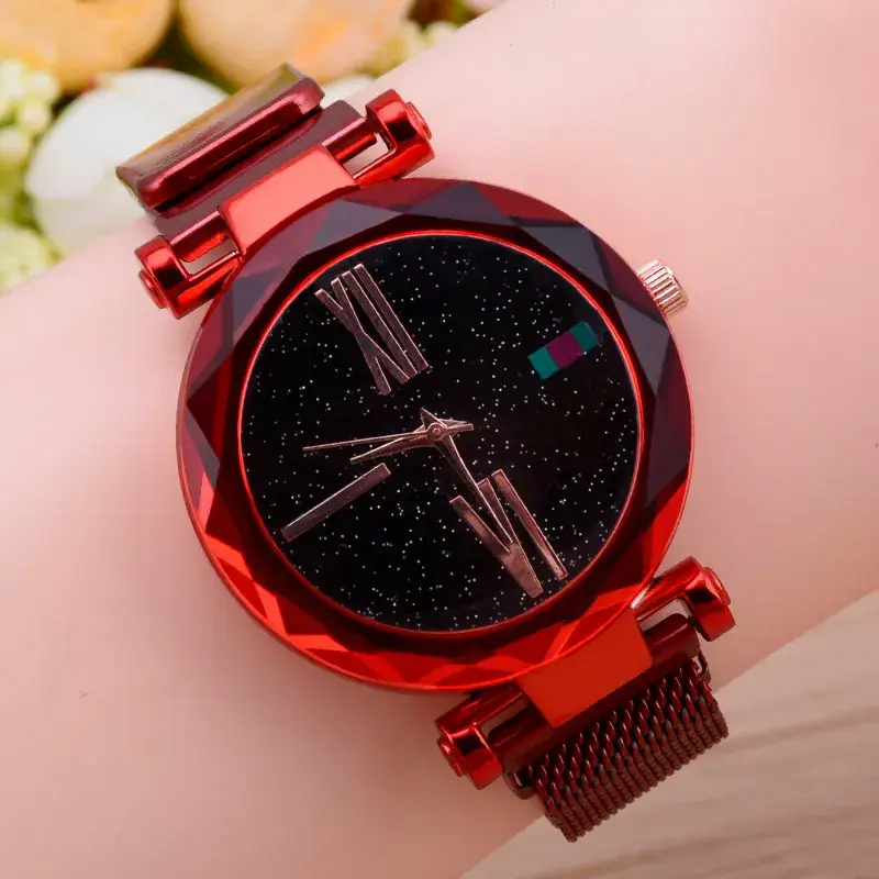 Blue Magnet Iron Quartz Ladies Watch with Star Face - Image 7