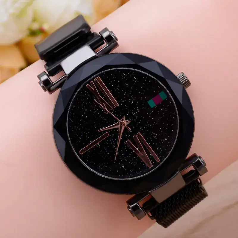 Blue Magnet Iron Quartz Ladies Watch with Star Face - Image 9