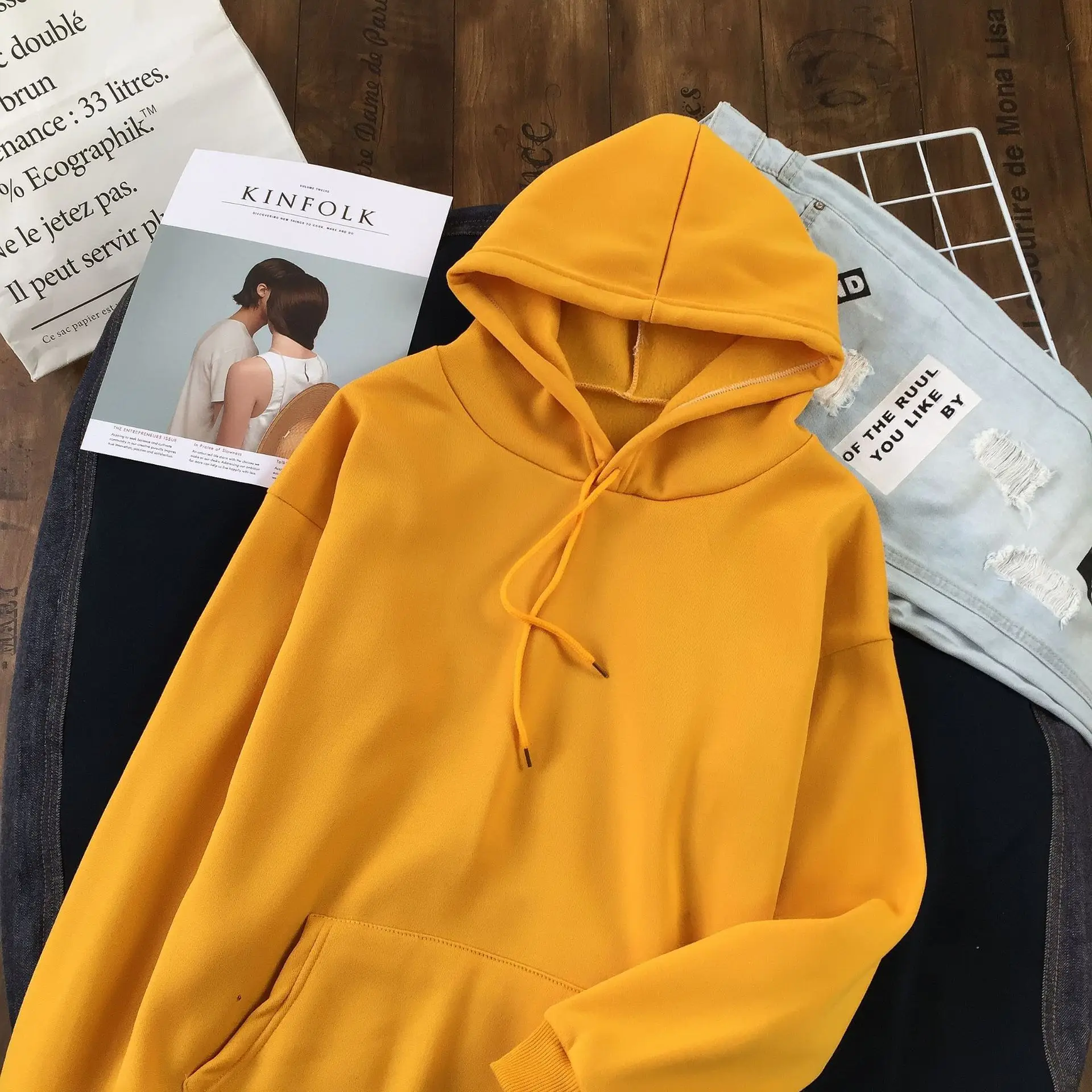 Women's Lavender Hoodie Pullover Sweater Winter Hoodie - Image 4