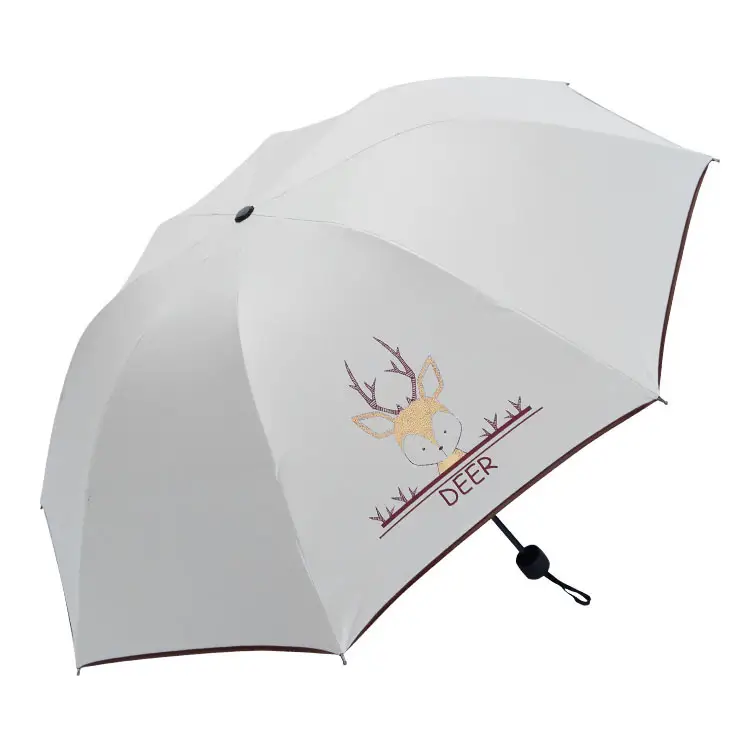 Women Anti-UV Sun Umbrella 96cm Pink Floral - Image 30