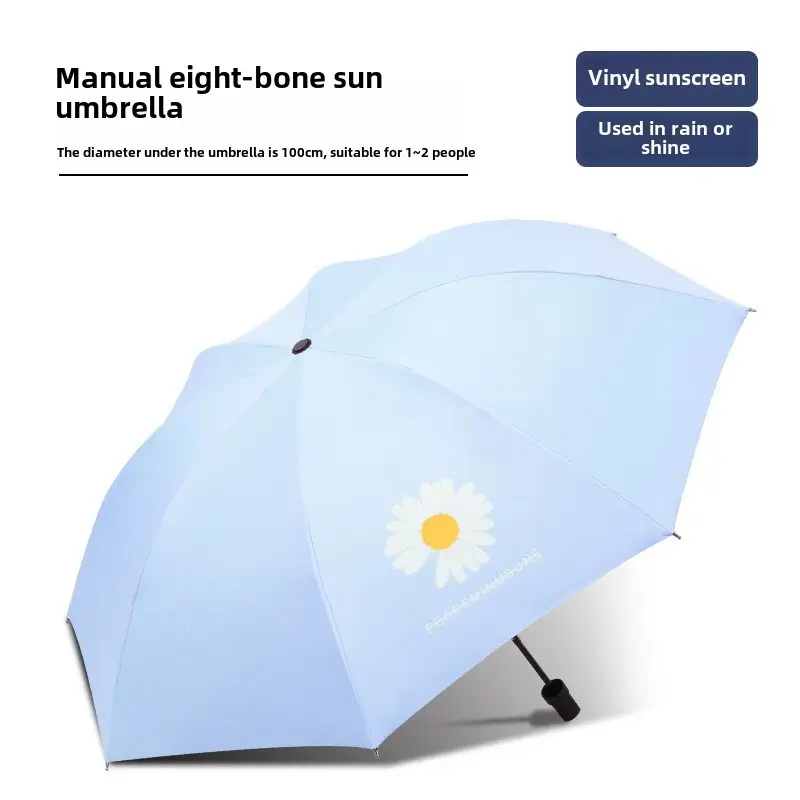 Women Anti-UV Sun Umbrella 96cm Pink Floral - Image 20