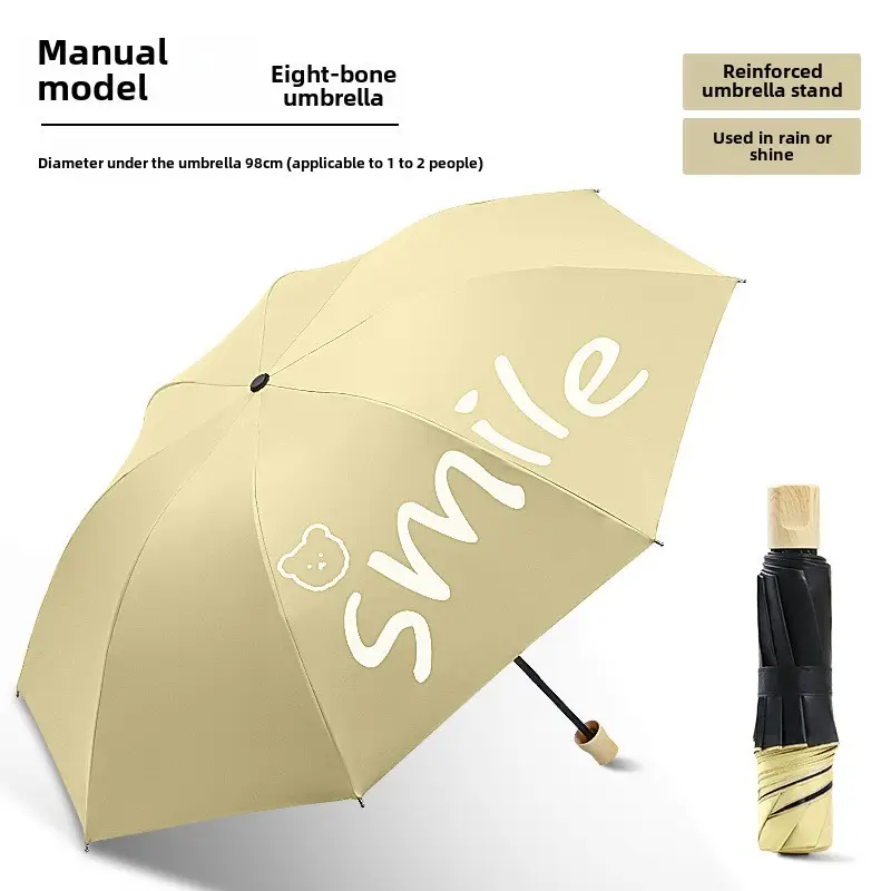 Women Anti-UV Sun Umbrella 96cm Pink Floral - Image 21