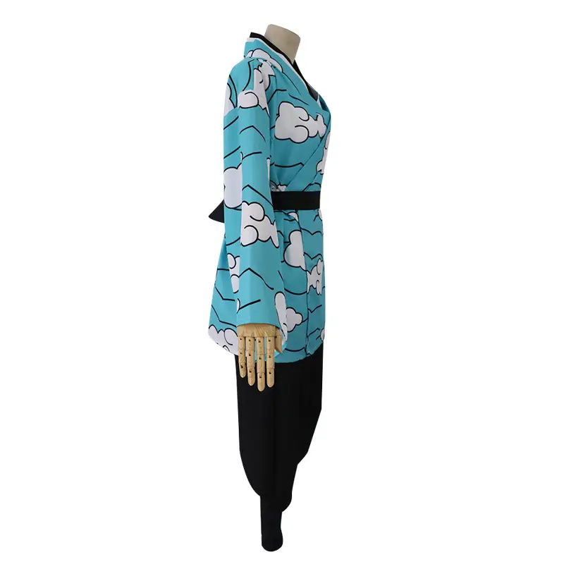Demon Slayer Kimetsu No Yaiba Costume Set Blue Clouds