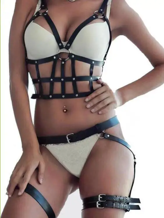 Adjustable Hollow Leather Belt Waist Seal Black - Image 8