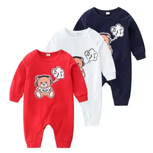Baby Jumpsuit baby jumpsuit newborn clothes 4-color printed romper summer clothes thin — feature 3