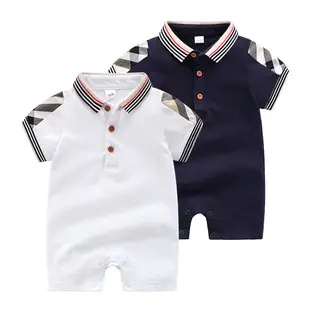 Baby Jumpsuit baby jumpsuit newborn clothes 4-color printed romper summer clothes thin — feature 6