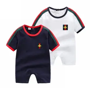 Baby Jumpsuit baby jumpsuit newborn clothes 4-color printed romper summer clothes thin — feature 7
