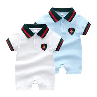 Baby Jumpsuit baby jumpsuit newborn clothes 4-color printed romper summer clothes thin — feature 8