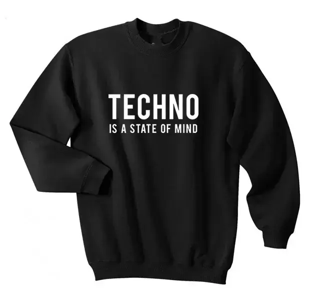 European American Fashion Techo Letter Sweater