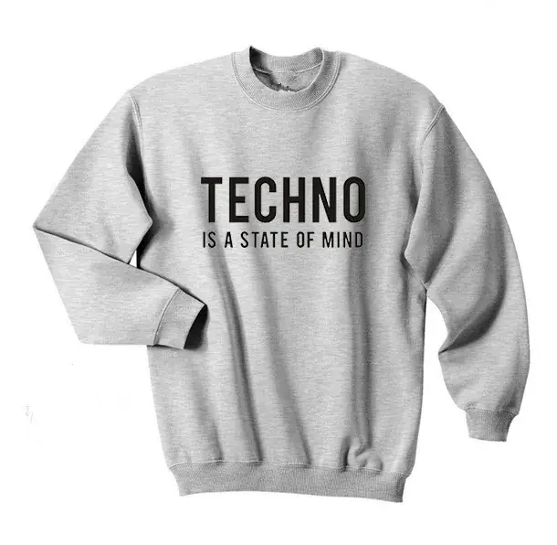 European American Fashion Techo Letter Sweater