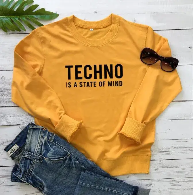 European American Fashion Techo Letter Sweater