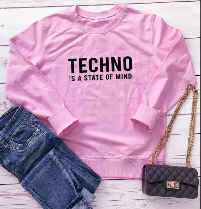European American Fashion Techo Letter Sweater