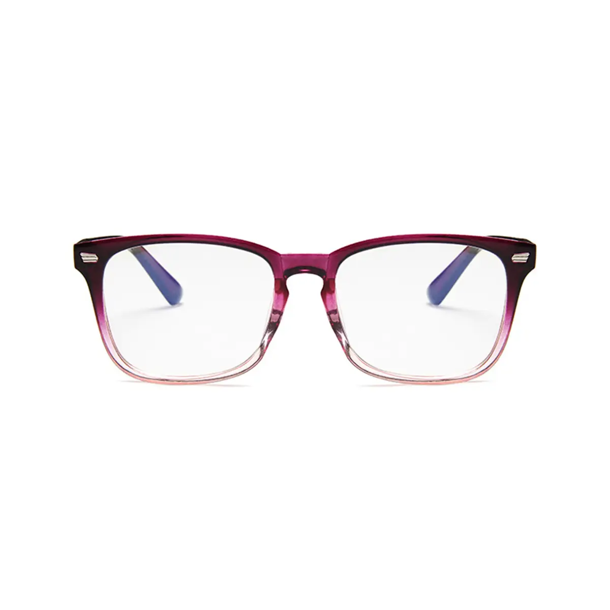 Rain's Blue Light Blocking Glasses with Red Frame - Image 2