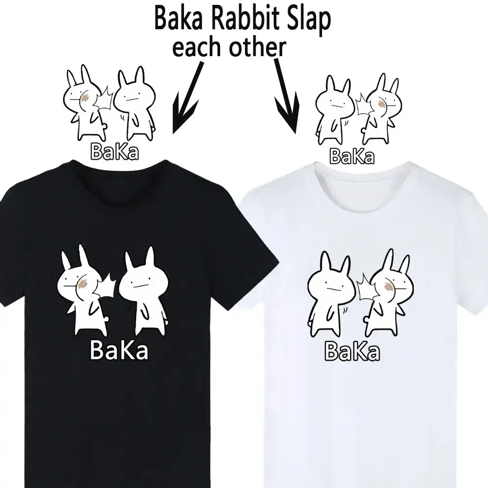 Harajuku Baka Rabbi T-Shirt Pack Black White - Image 3