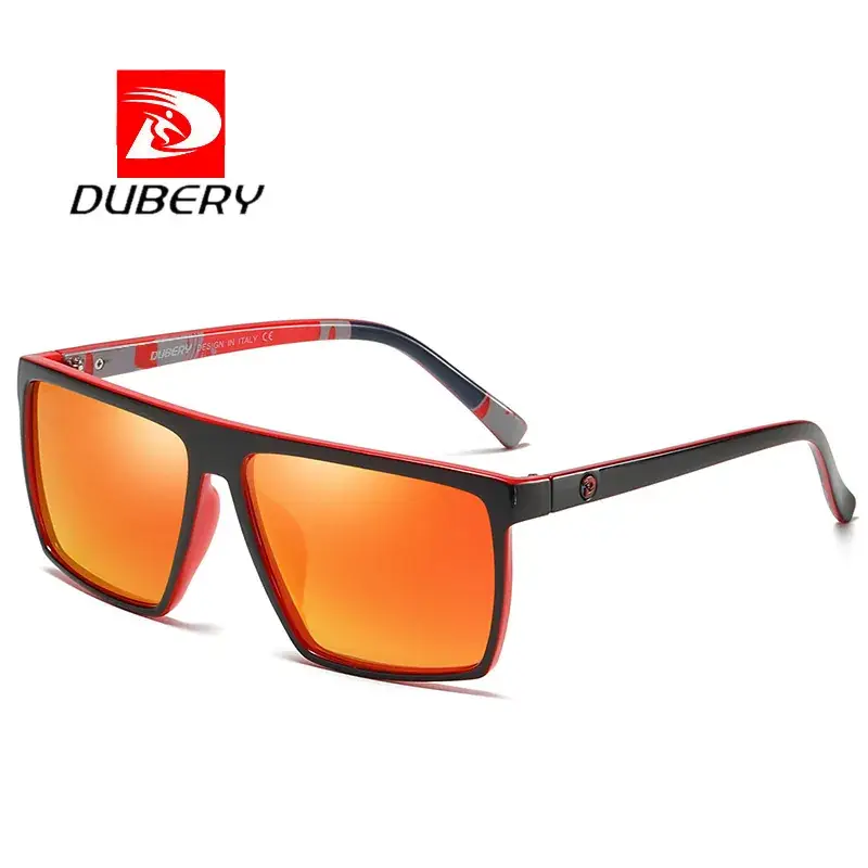 DUBERY Polarized Sunglasses Orange Film Sports Driving - Image 11