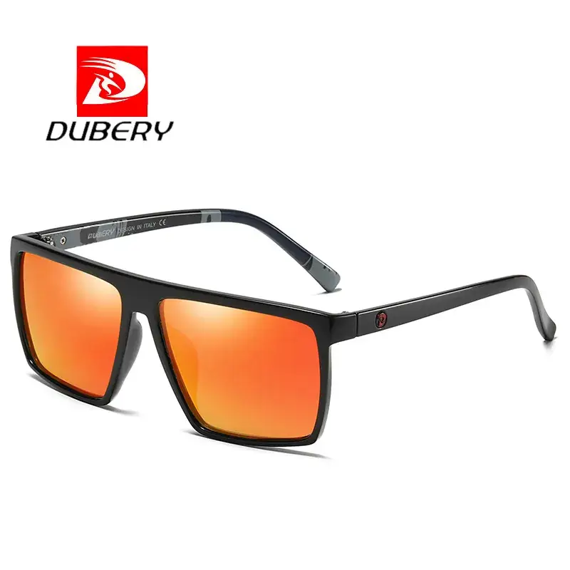 DUBERY Polarized Sunglasses Orange Film Sports Driving - Image 13