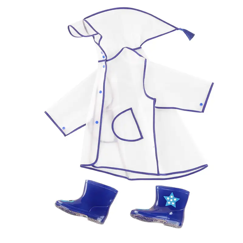Factory Direct Thick EVA Kids Raincoat with Hood