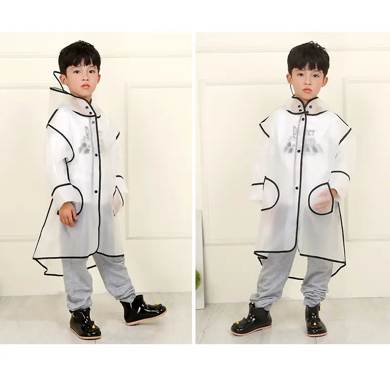 Factory Direct Thick EVA Kids Raincoat with Hood
