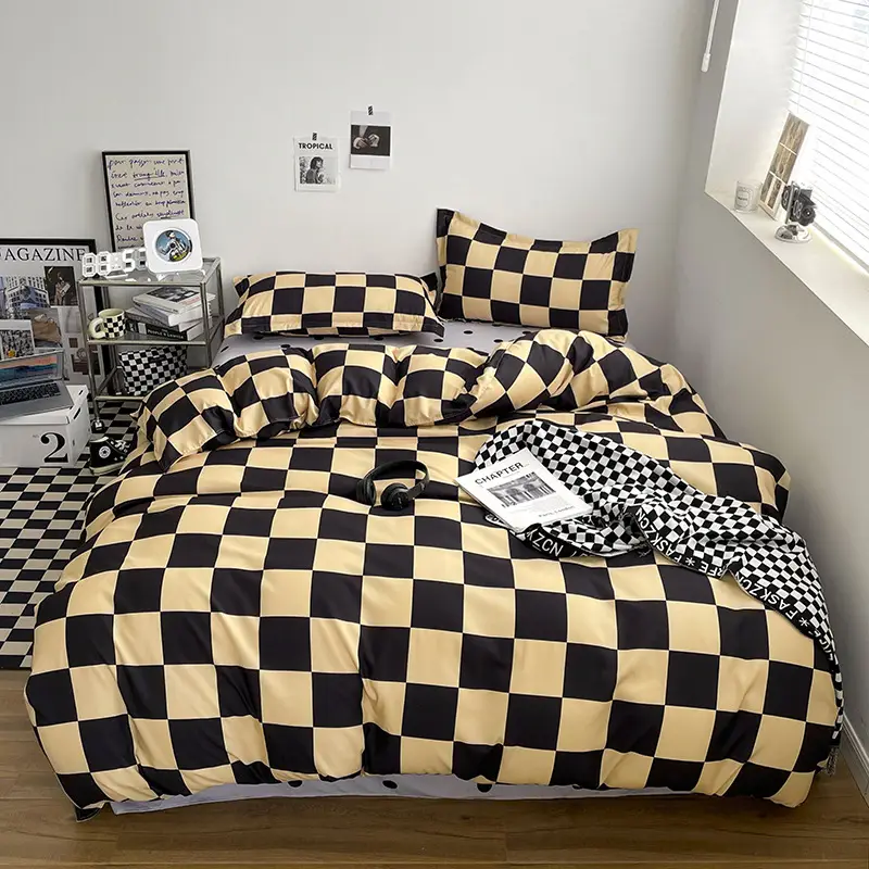Aloe Vera Cotton Brushed Set for Men Bed Sheets Quilt Cover - Image 21